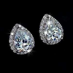 Crystal AAA Zircon Stud Earrings Luxury Earrings
